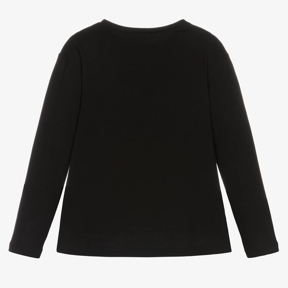 Mayoral-Черный хлопковый топ для девочек | Childrensalon Outlet