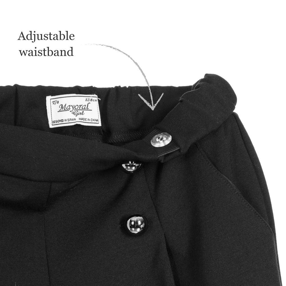 Mayoral-Girls Black Culottes | Childrensalon Outlet