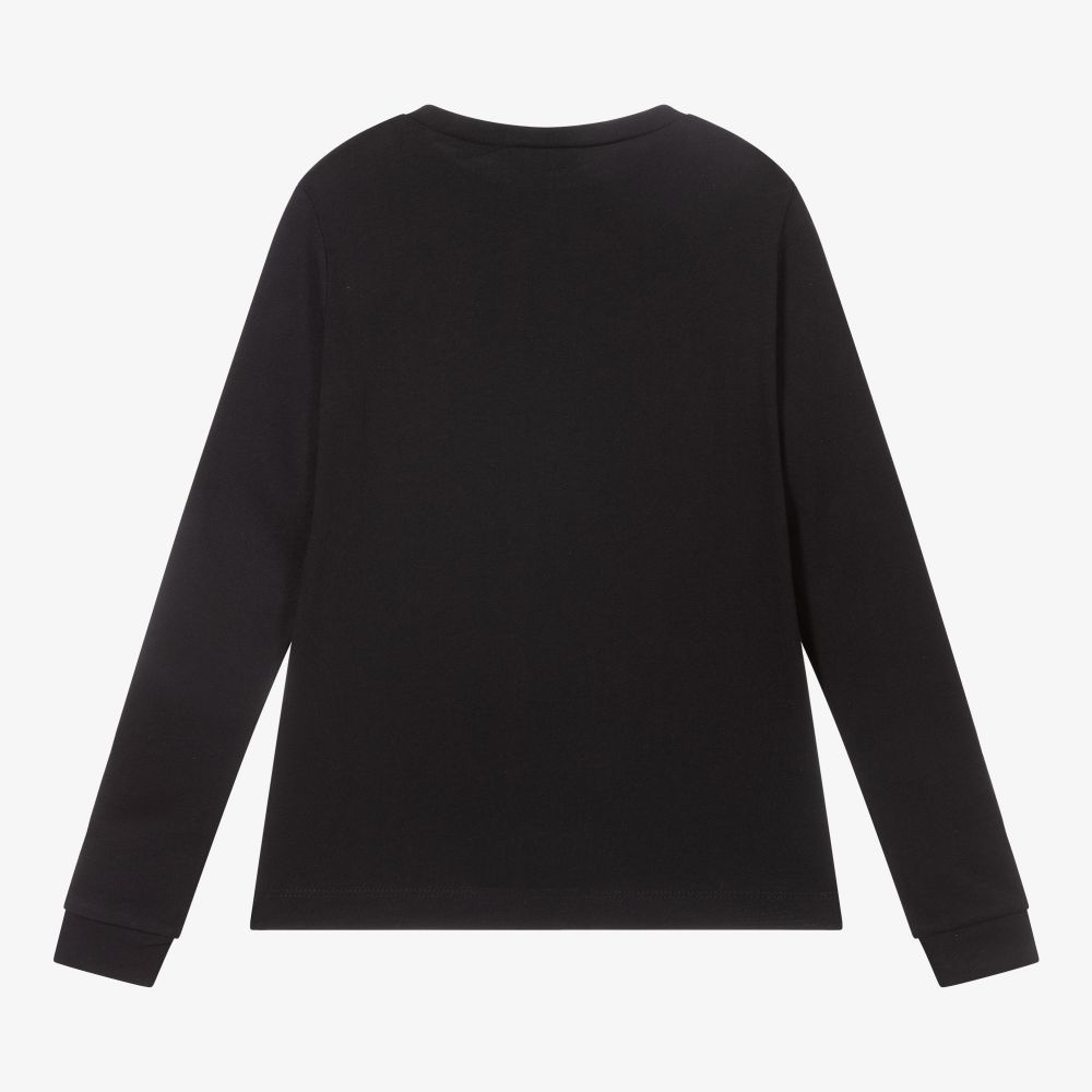 Mayoral-Черный топ с далматинцем для девочек | Childrensalon Outlet