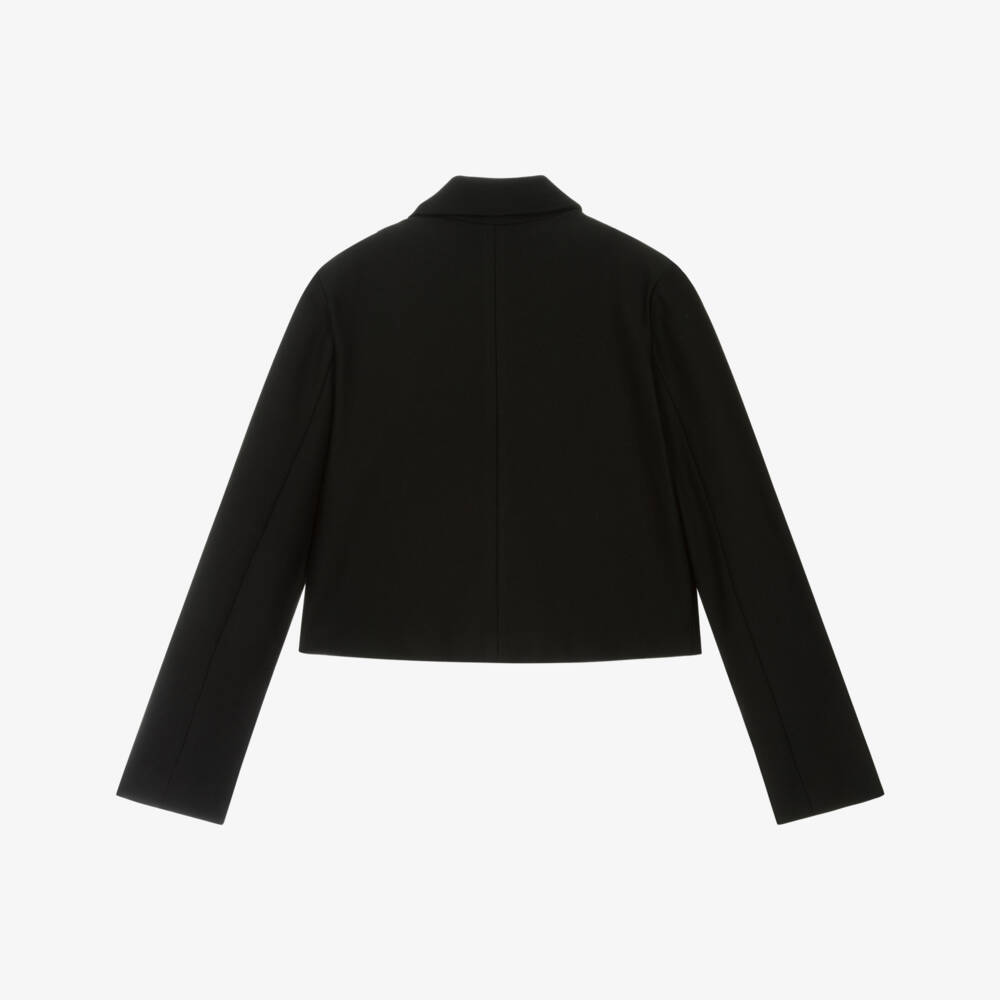 Mayoral-Элегантный укороченный пиджак черного цвета для девочек | Childrensalon Outlet