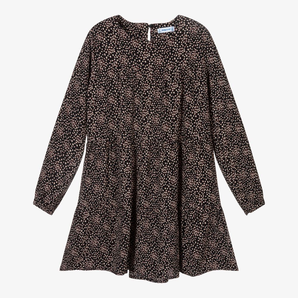 Mayoral - Robe noire Fille | Childrensalon