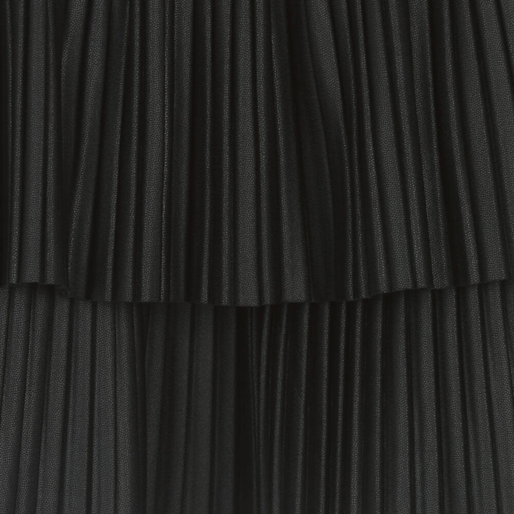 Mayoral-Girls Black Faux Leather Pleated Skirt | Childrensalon Outlet