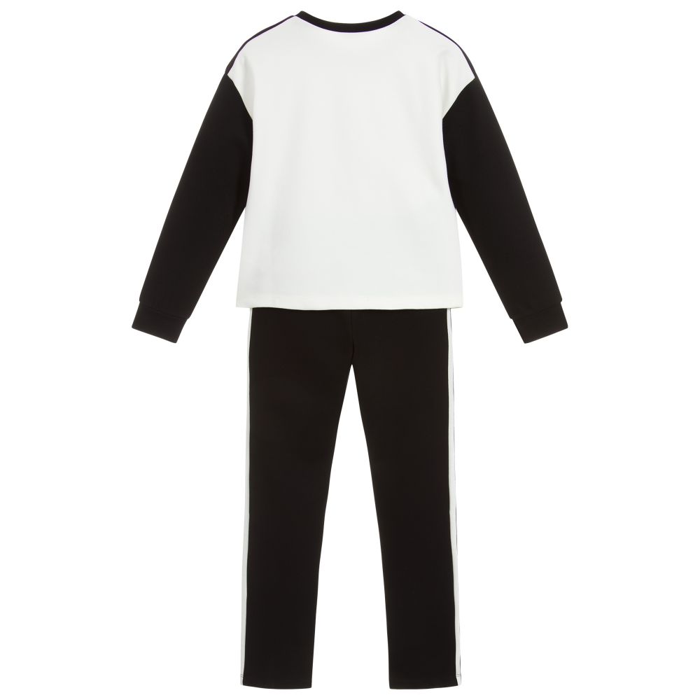 مايورال-تراكسوت لون اسود و عاجي للبنات | Childrensalon Outlet