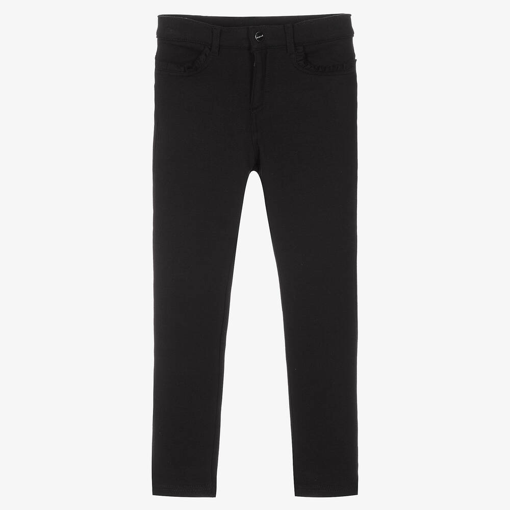 Mayoral - Pantalon noir en jersey Fille | Childrensalon