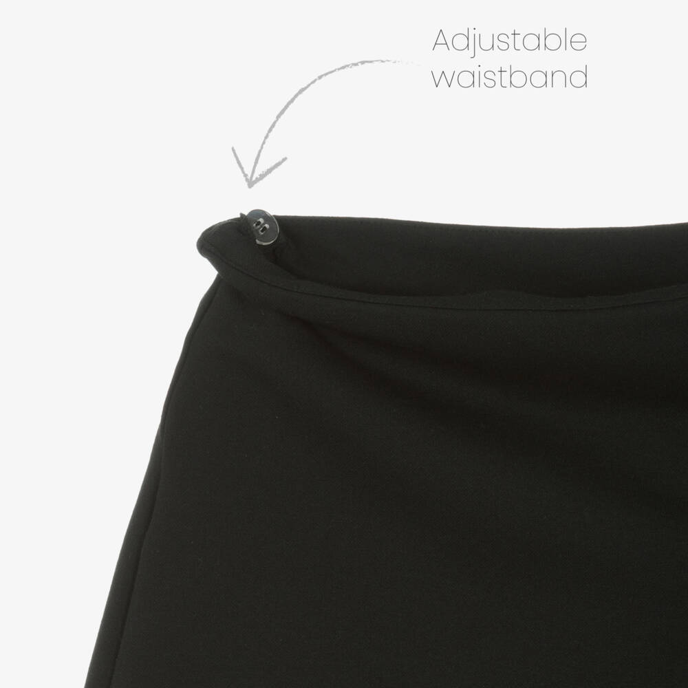 Mayoral-Girls Black Milano Jersey Skort with Ring Details | Childrensalon Outlet