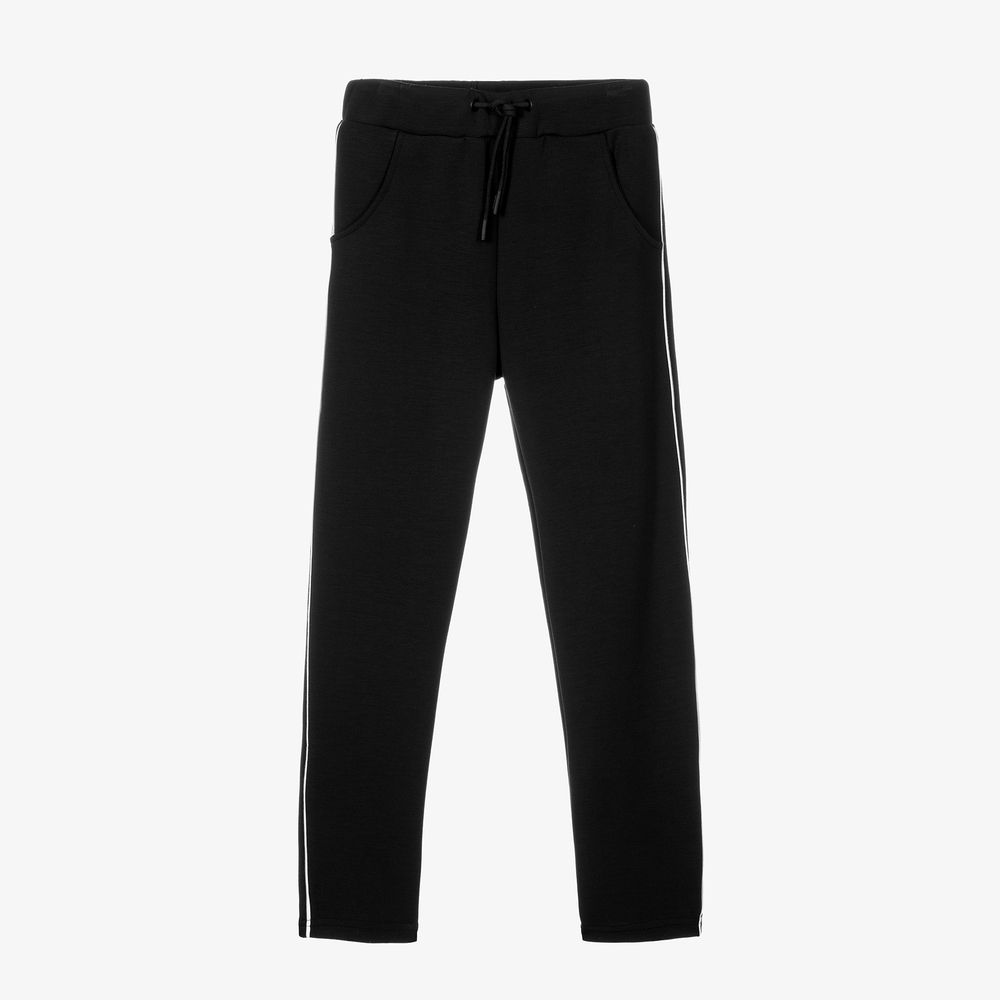 Mayoral - Girls Black Modal Joggers | Childrensalon