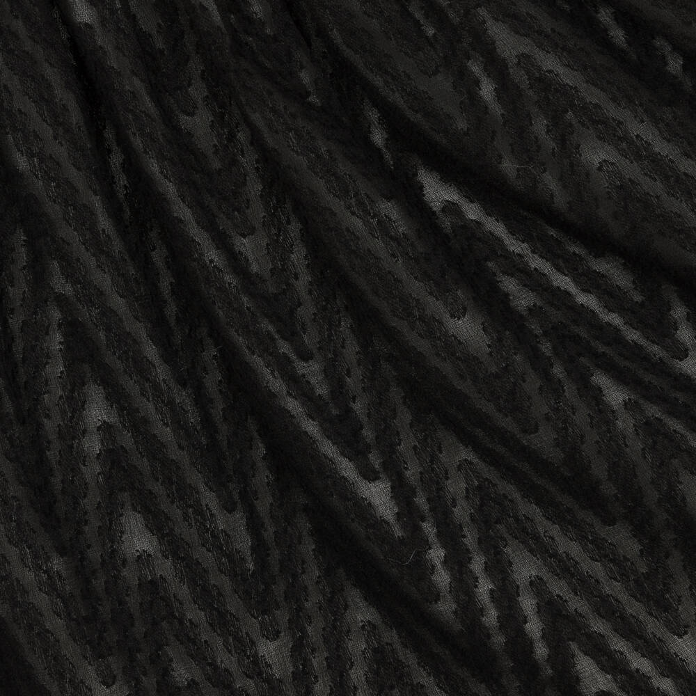 Mayoral-فستان زيغ زاغ شيفون لون أسود | Childrensalon Outlet