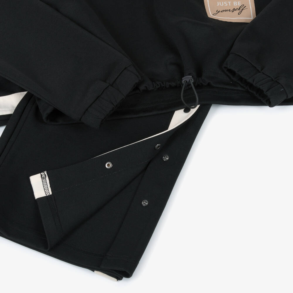 Mayoral-Girls Black Positive Slogan Tracksuit | Childrensalon Outlet