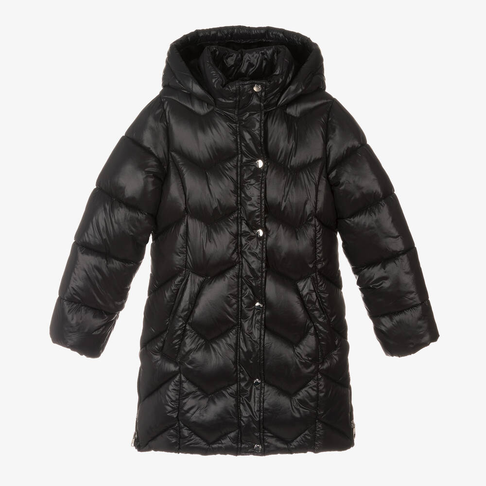 Mayoral Girls Black Puffer Coat Childrensalon Outlet