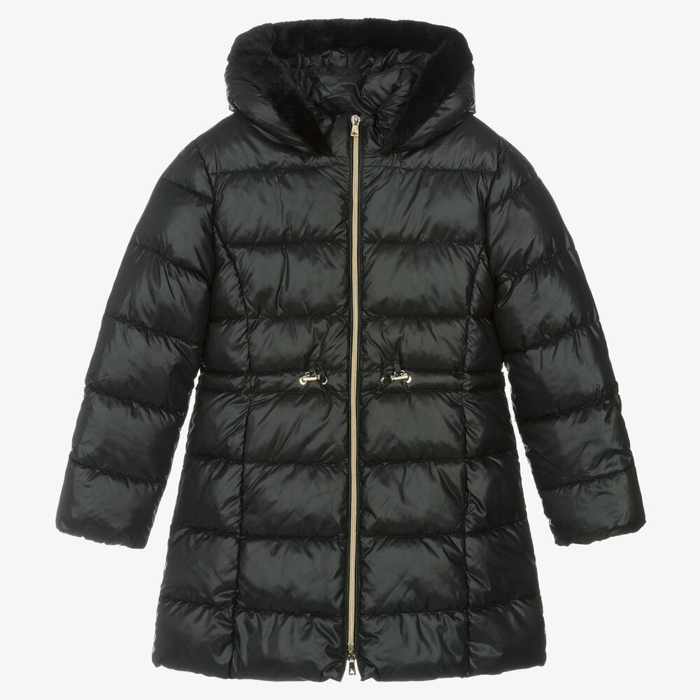 Mayoral black coat best sale