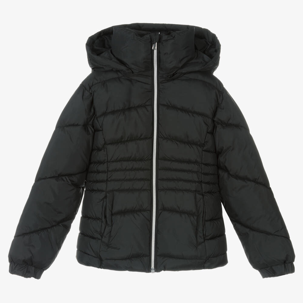 Mayoral-Girls Black Puffer Jacket | Childrensalon Outlet