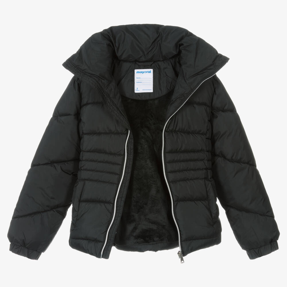 Mayoral-Черный пуховик для девочек | Childrensalon Outlet