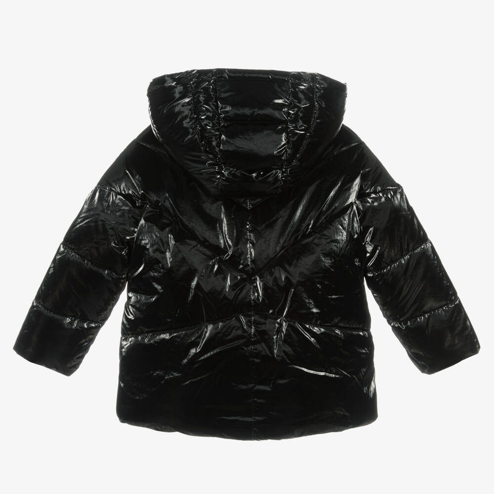 Girls black shiny store jacket