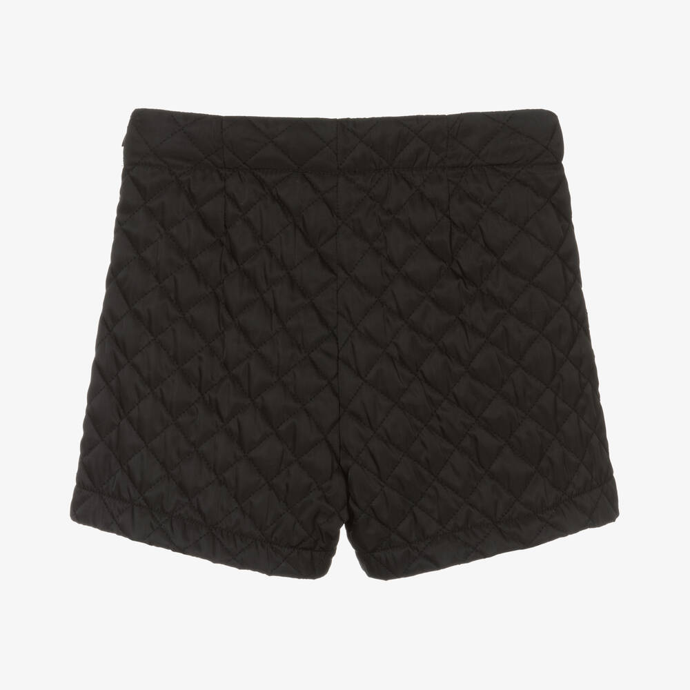 Mayoral-Черные стеганые шорты для девочек | Childrensalon Outlet