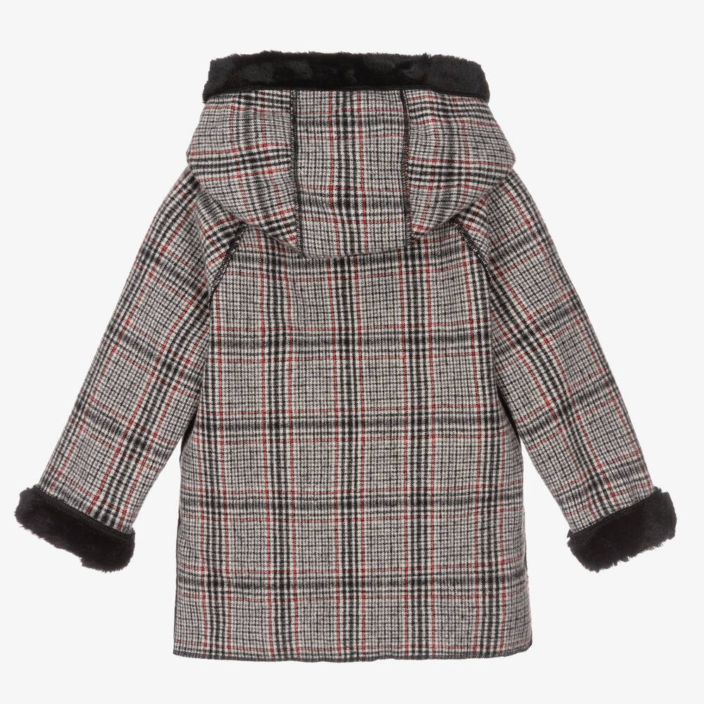 Black and red checkered coat store