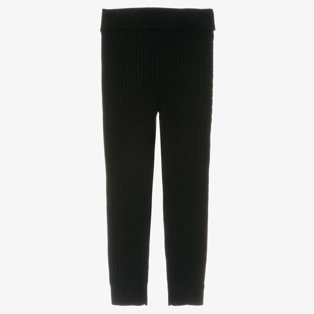 Mayoral Ribbed Ankle Legging Set - Black