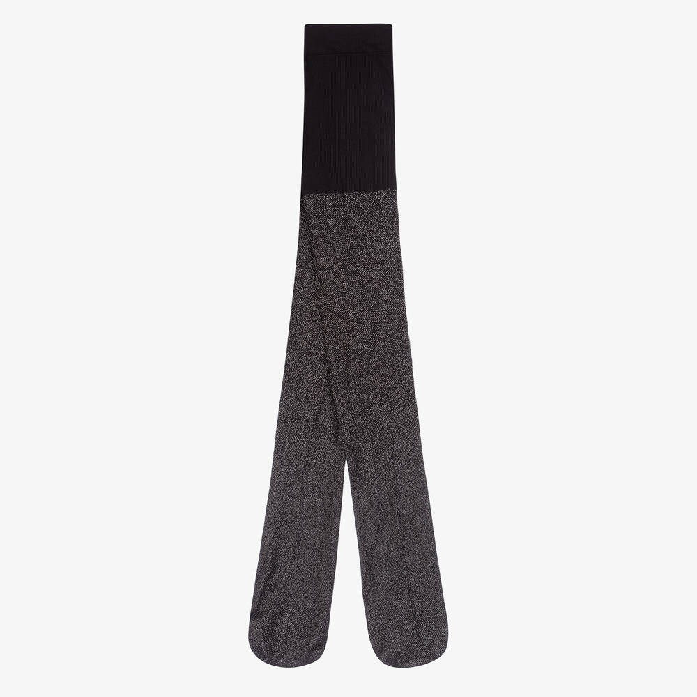 Mayoral - Schwarze Glitzerstrumpfhose (M) | Childrensalon