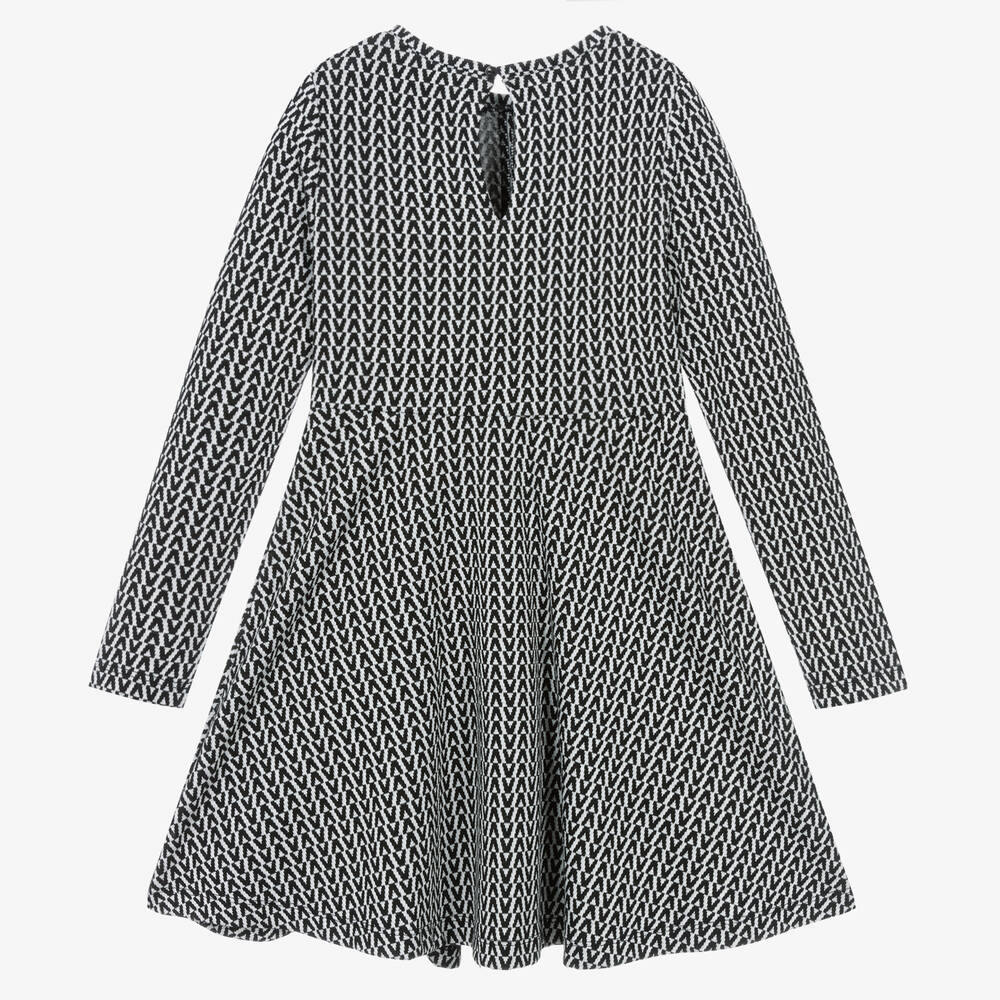Mayoral-Черно-белое платье из джерси | Childrensalon Outlet
