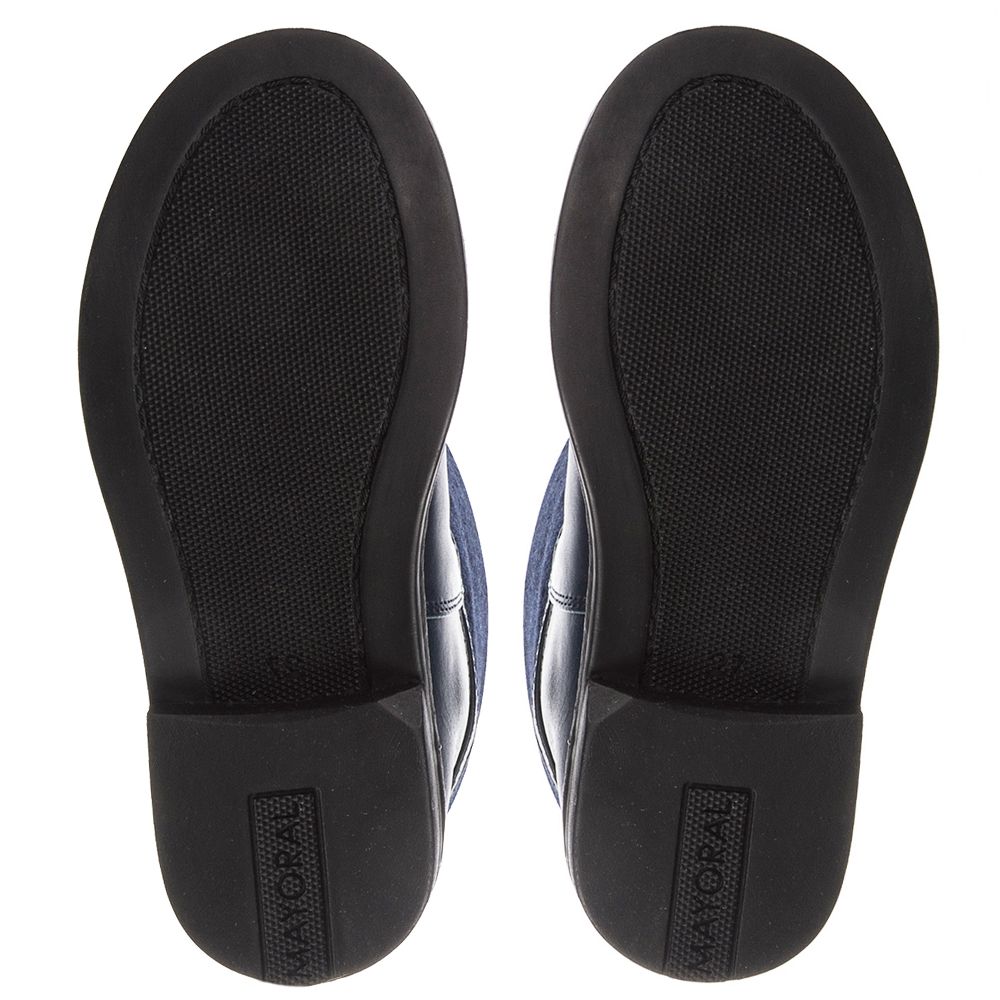 Mayoral-بوط جلد لون كحلي للفتيات | Childrensalon Outlet