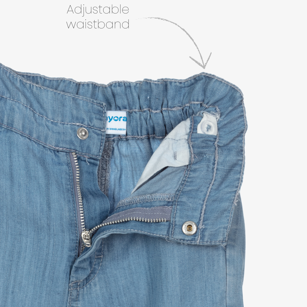 Mayoral-Синие брюки карго для девочек | Childrensalon Outlet