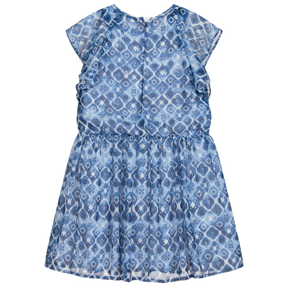 Mayoral-Голубое шифоновое платье для девочек | Childrensalon Outlet