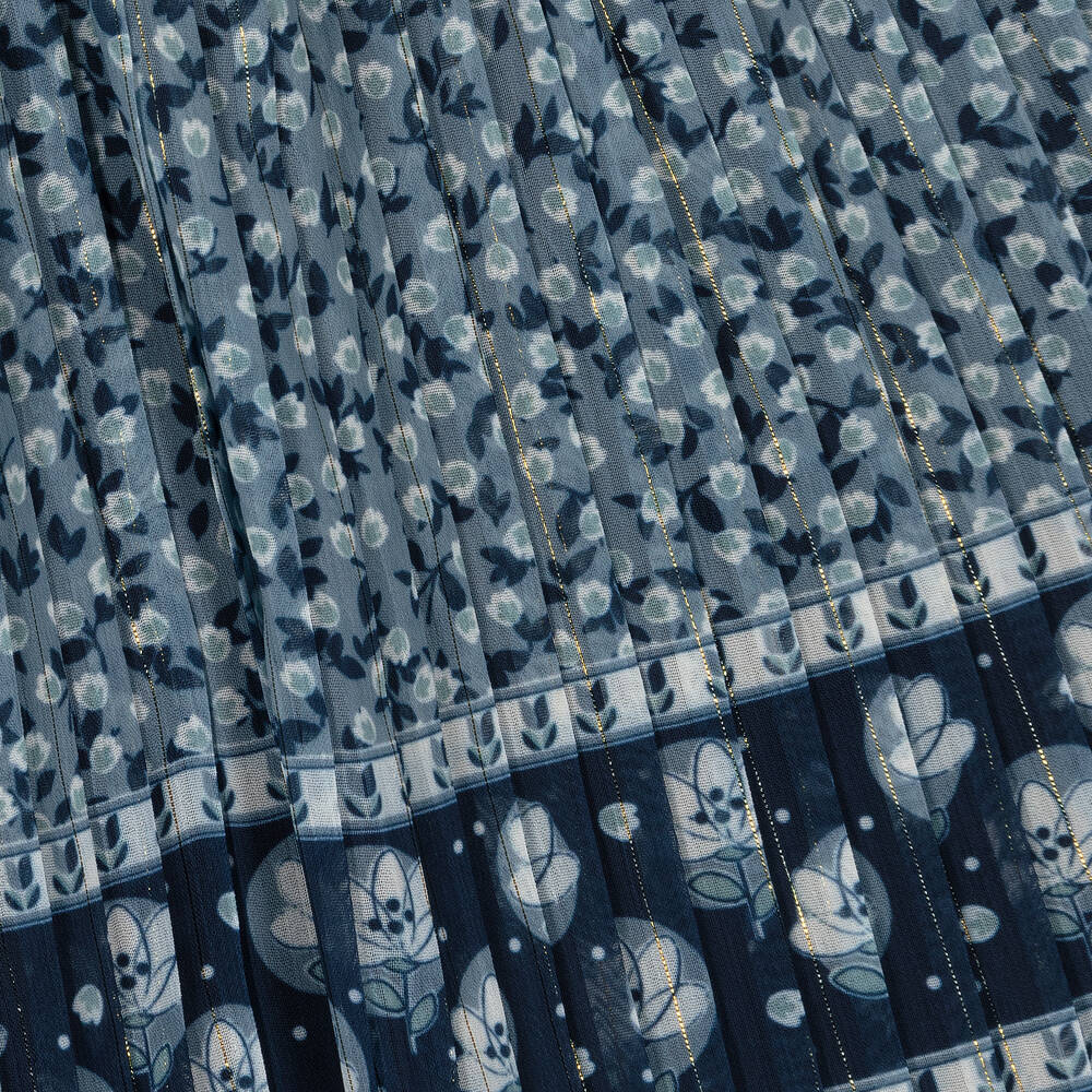 Mayoral-Girls Blue Chiffon Dress | Childrensalon Outlet