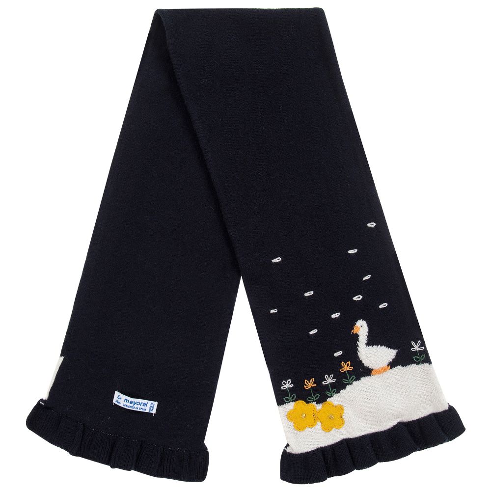 مايورال-طقم سكارف و قبعة قطن محبوك للمولودات | Childrensalon Outlet