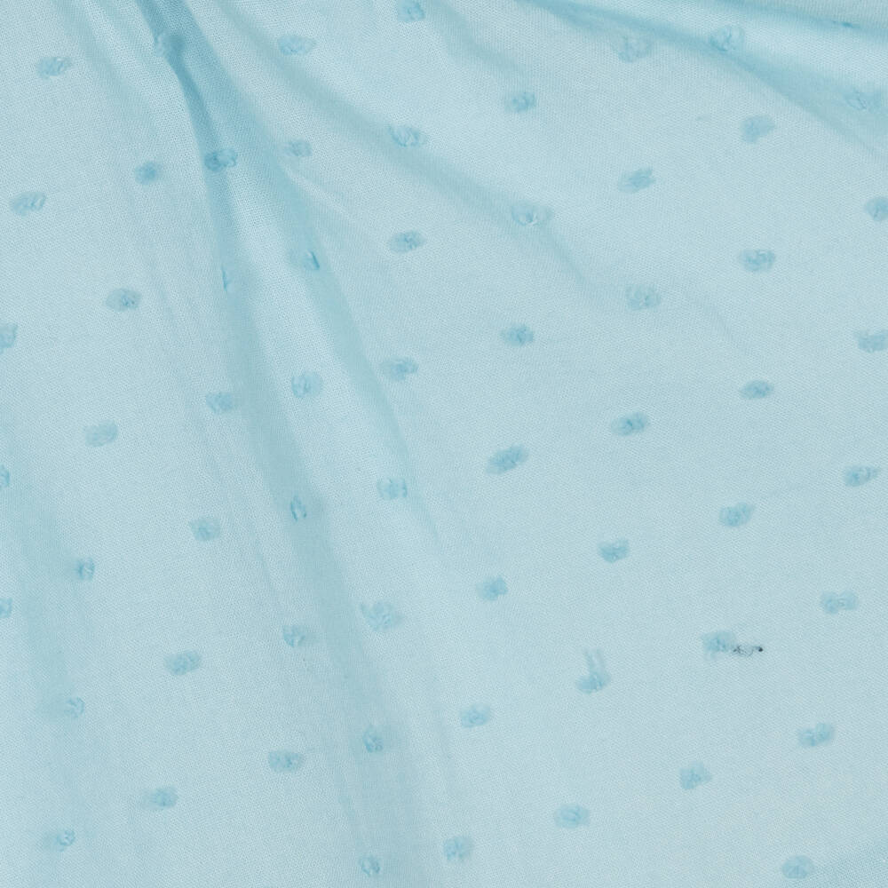 Mayoral-Girls Blue Cotton Plumeti Dress | Childrensalon Outlet