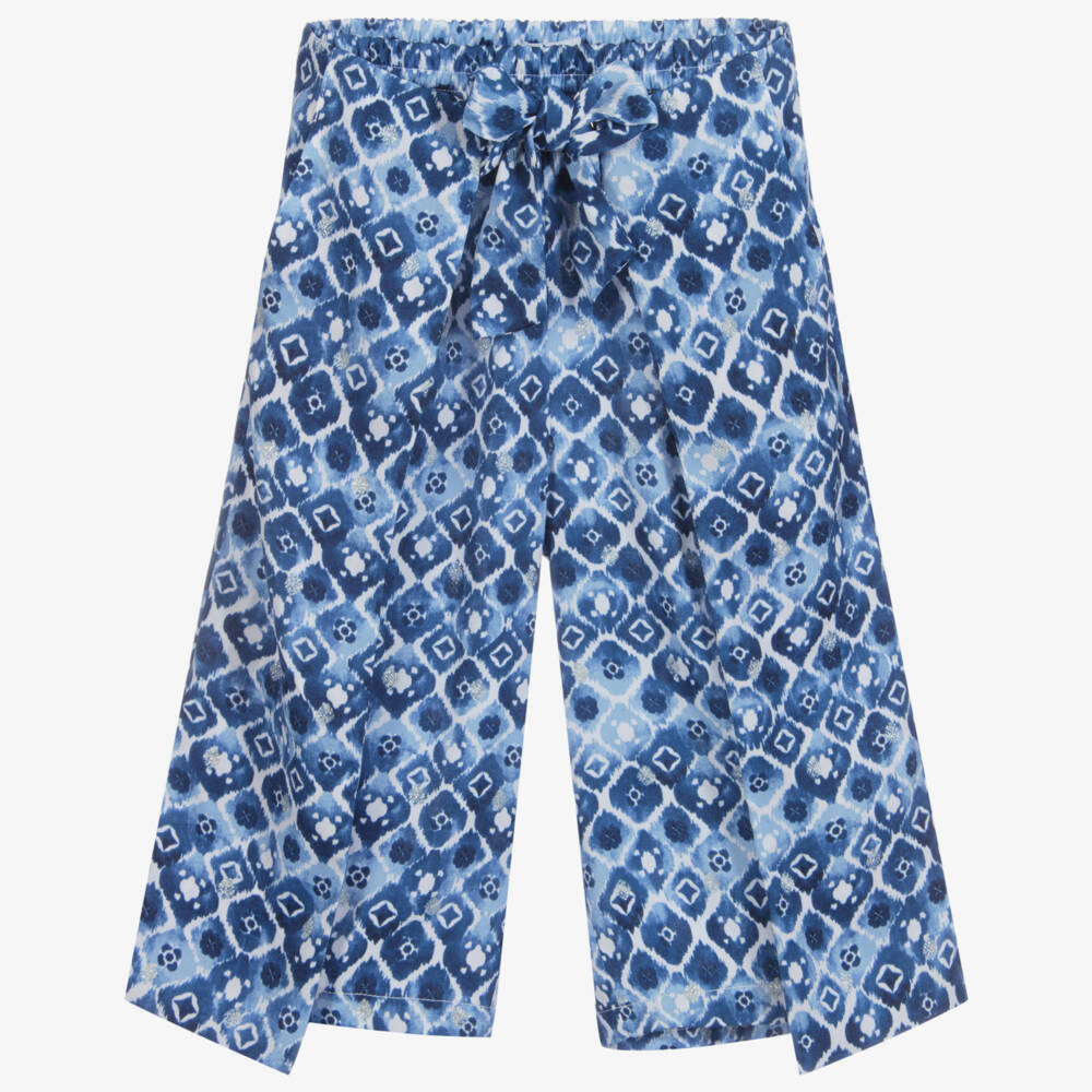 Mayoral-بنطلون كولوت لون أزرق للبنات | Childrensalon Outlet