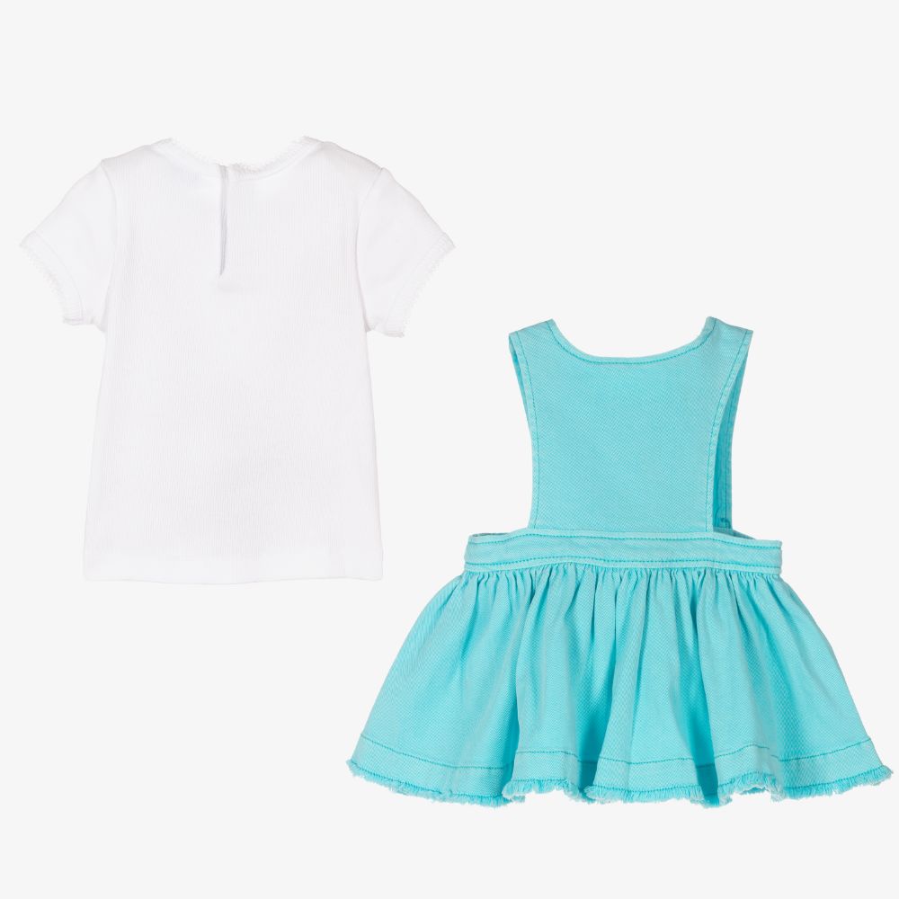 Mayoral-Футболка и голубое джинсовое платье для девочек | Childrensalon Outlet