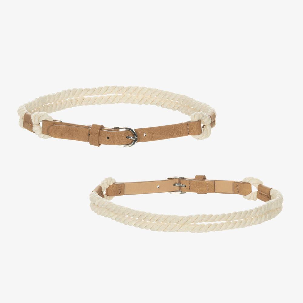 مايورال-شورت قطن دنيم لون أزرق للبنات | Childrensalon Outlet