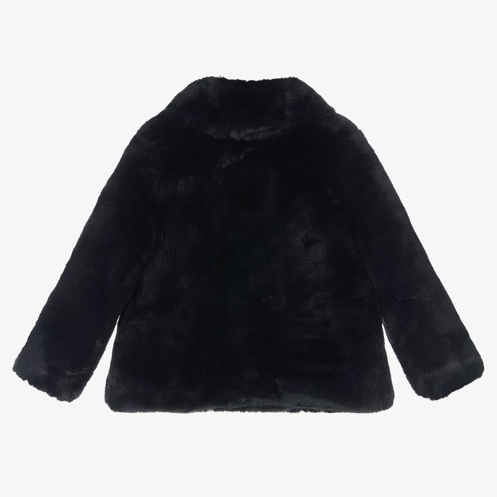 مايورال-جاكيت فرو صناعي لون كحلي للبنات | Childrensalon Outlet