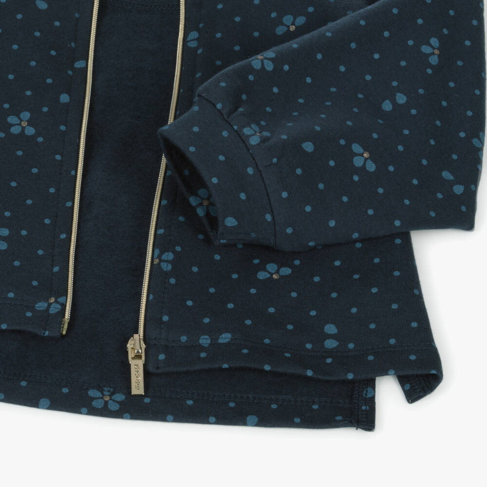 Mayoral-Girls Blue Floral Tracksuit Ensemble | Childrensalon Outlet