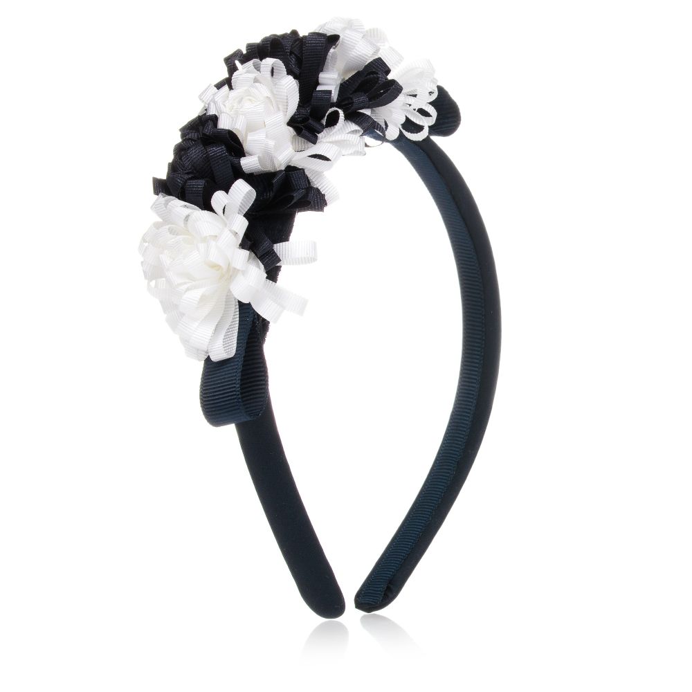 Mayoral - Girls Blue Flower Hairband | Childrensalon