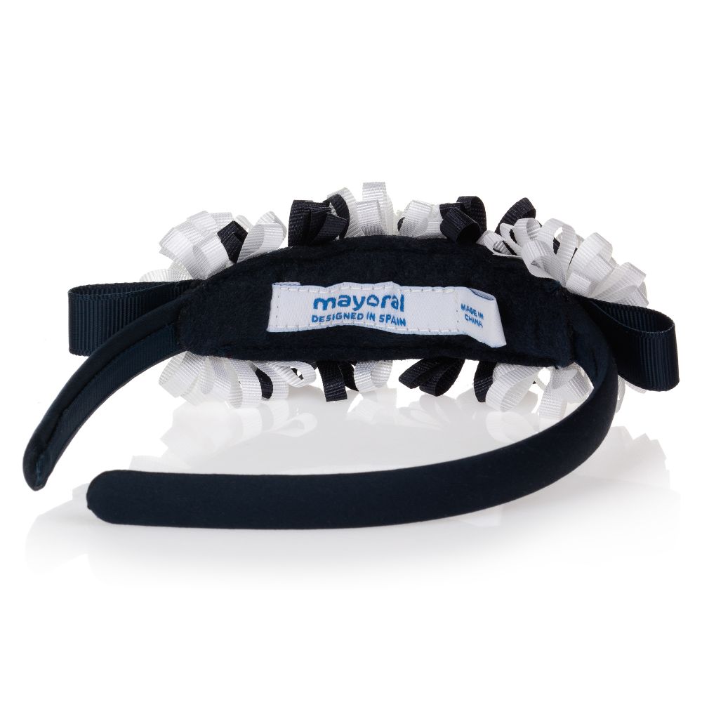 مايورال-طوق للشعر لون كحلي و أبيض للبنات | Childrensalon Outlet