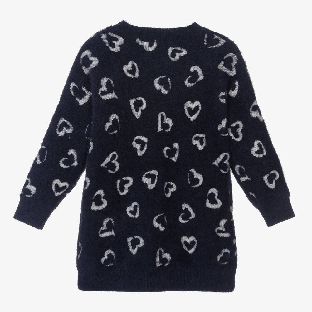 Mayoral-فستان محبوك لون كحلي | Childrensalon Outlet