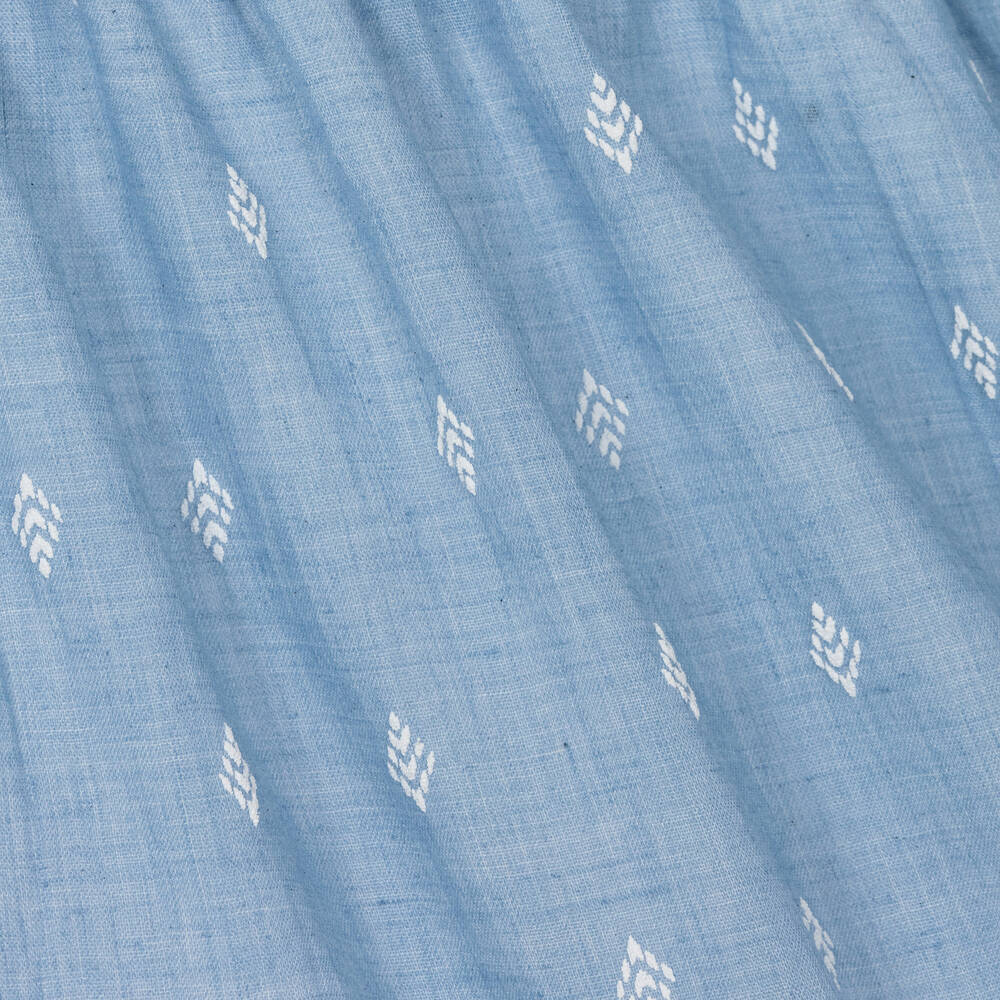 Mayoral-Girls Blue Printed Dress | Childrensalon Outlet