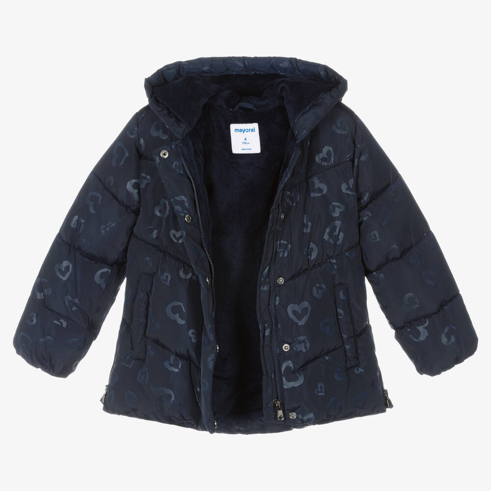 Mayoral-Синий пуховик для девочек | Childrensalon Outlet