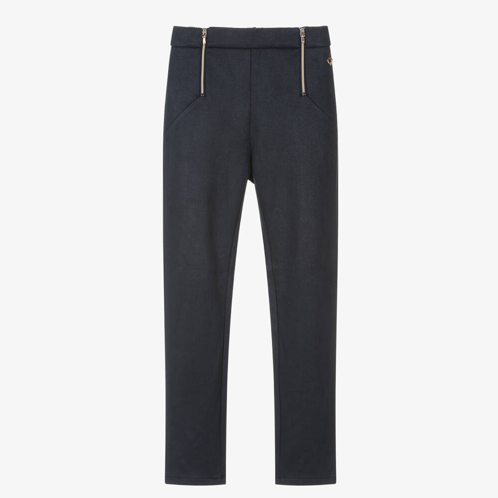 Mayoral - Pantalon slim bleu scintillant fille | Childrensalon