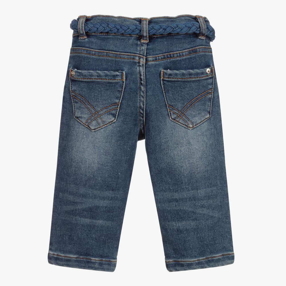 Mayoral-Синие прямые джинсы для девочек | Childrensalon Outlet
