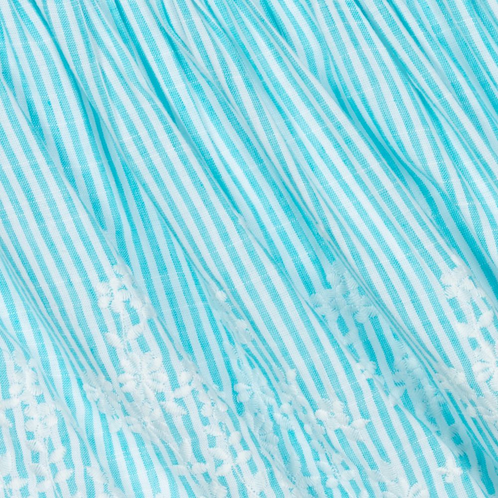 Mayoral-Girls Blue Stripe Linen Dress | Childrensalon Outlet