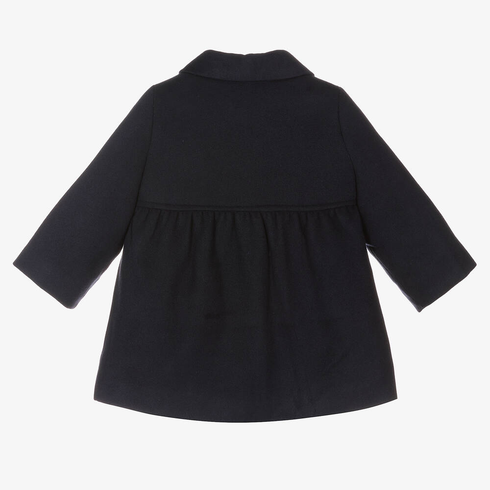 Mayoral-Girls Blue Traditional Coat | Childrensalon Outlet