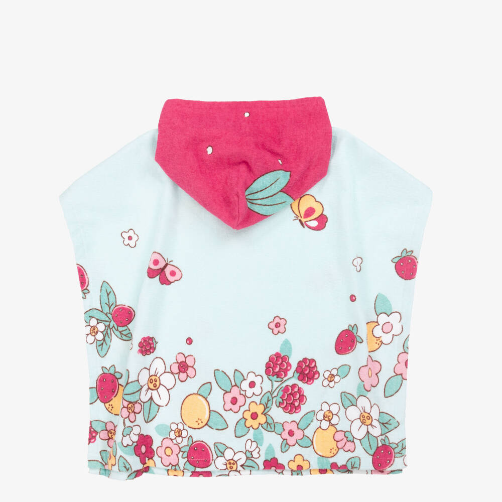 Mayoral Newborn-Girls Blueberry Cotton Hooded Towel Poncho | Childrensalon Outlet
