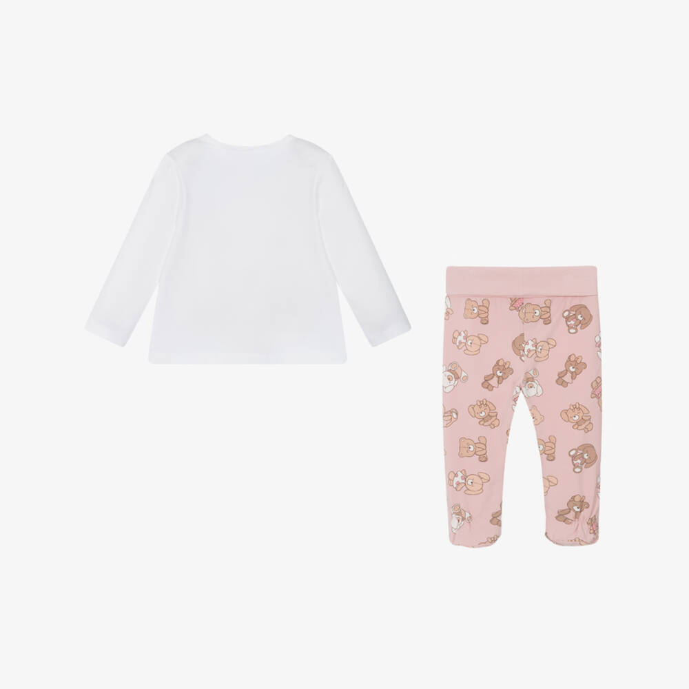 Mayoral Newborn-Girls' Blush Bear-Cotton Sleep Set | Childrensalon Outlet