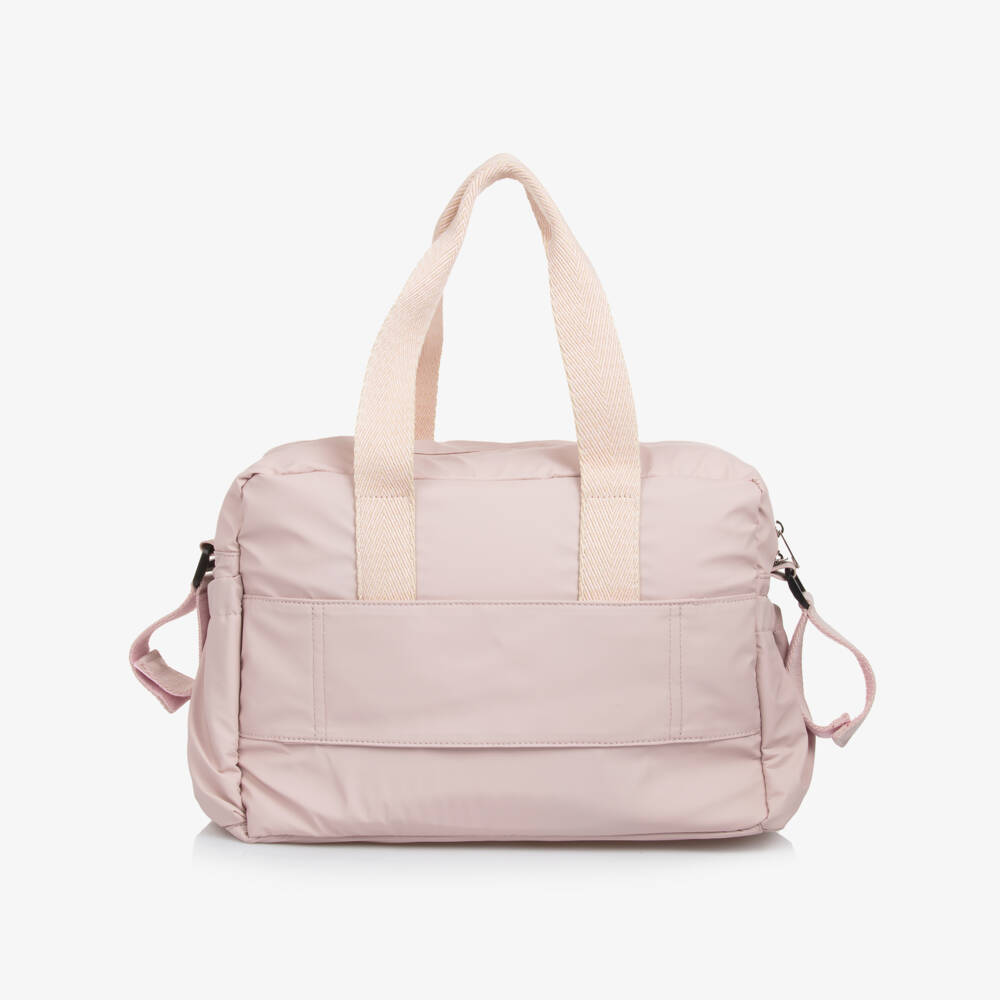 Mayoral Newborn-Girls' Blush Faux Leather Diaper Tote | Childrensalon Outlet