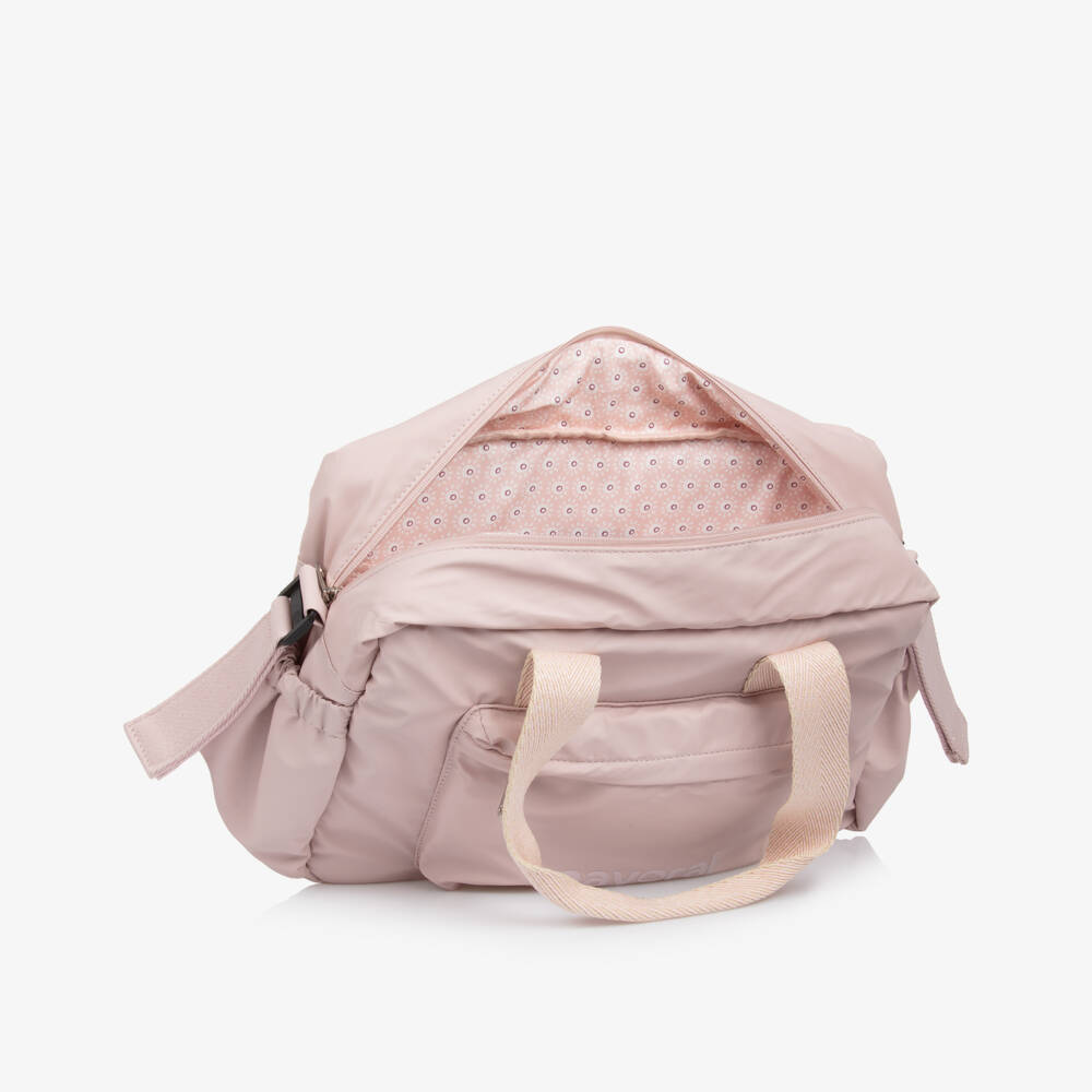 Mayoral Newborn-Girls' Blush Faux Leather Diaper Tote | Childrensalon Outlet