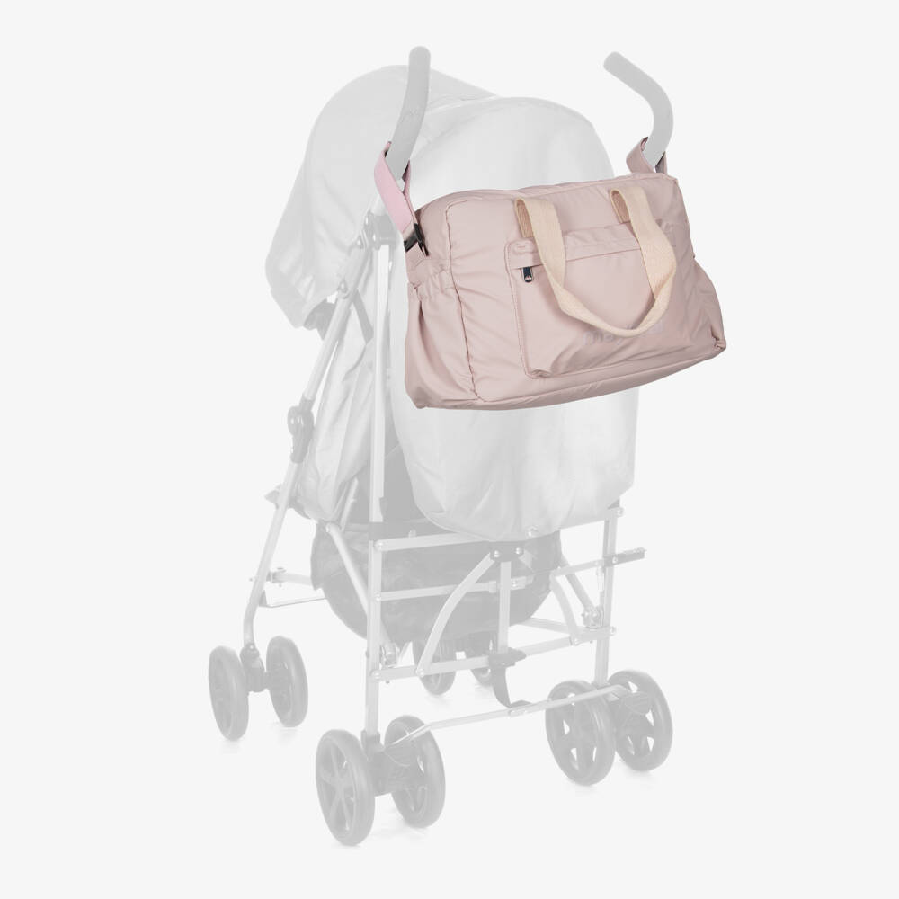 Mayoral Newborn-Girls' Blush Faux Leather Diaper Tote | Childrensalon Outlet