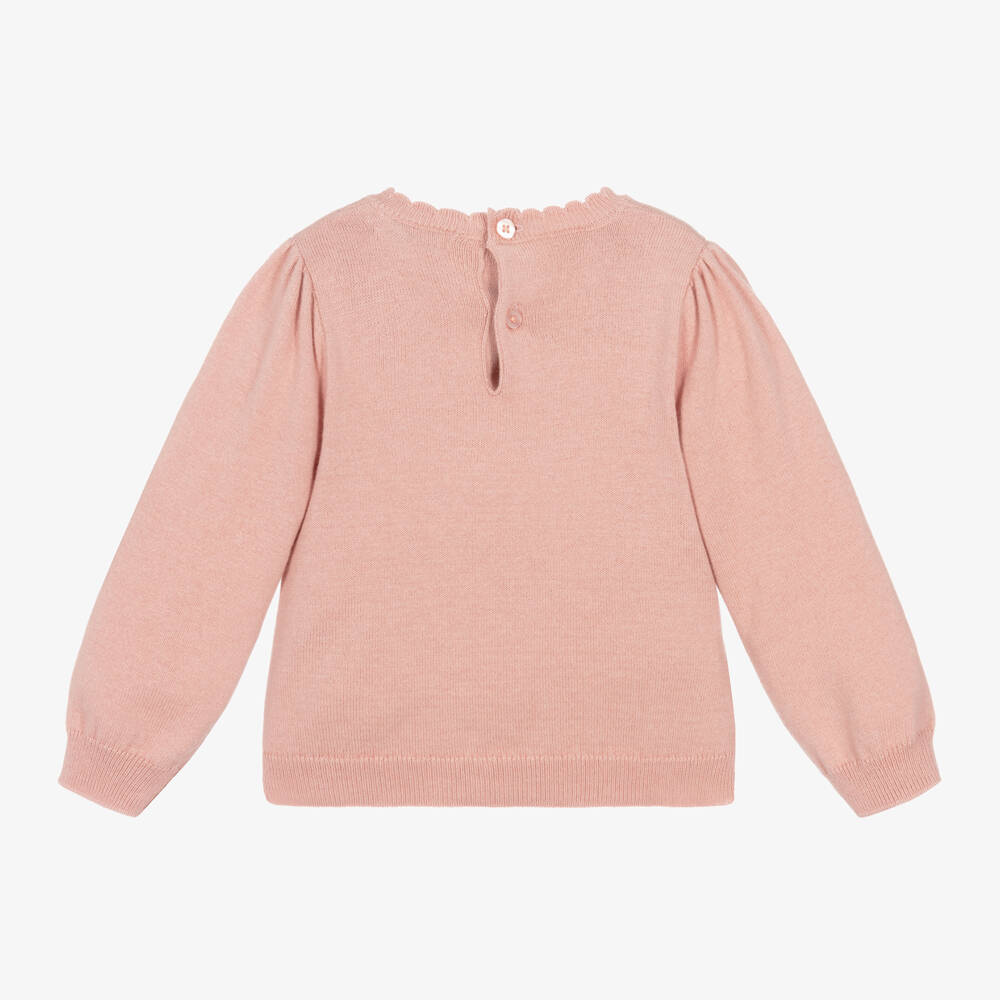 Mayoral-Girls Blush Hedgehog Knit Sweater | Childrensalon Outlet