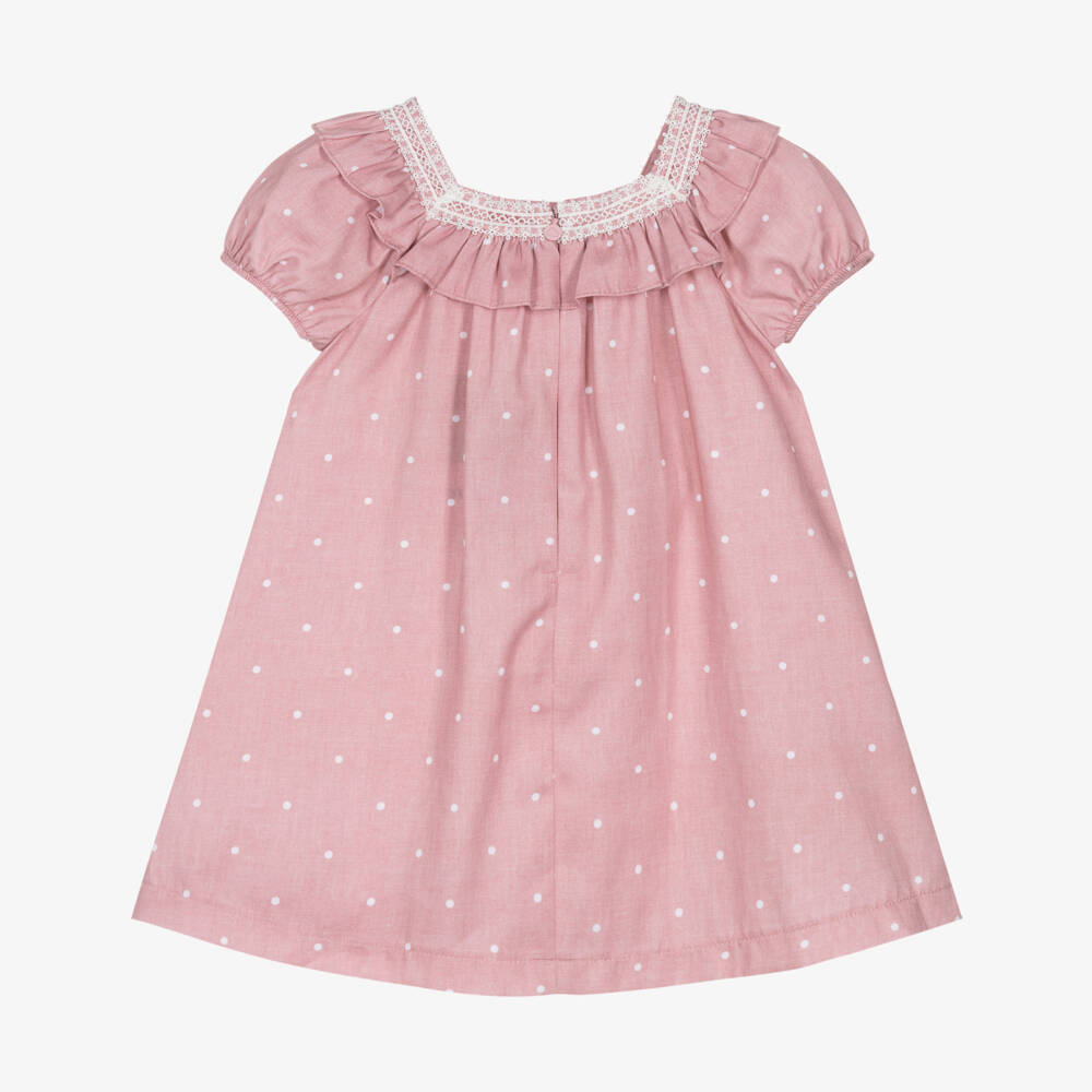 Mayoral-Girls Blush Polka Dot Sundress | Childrensalon Outlet