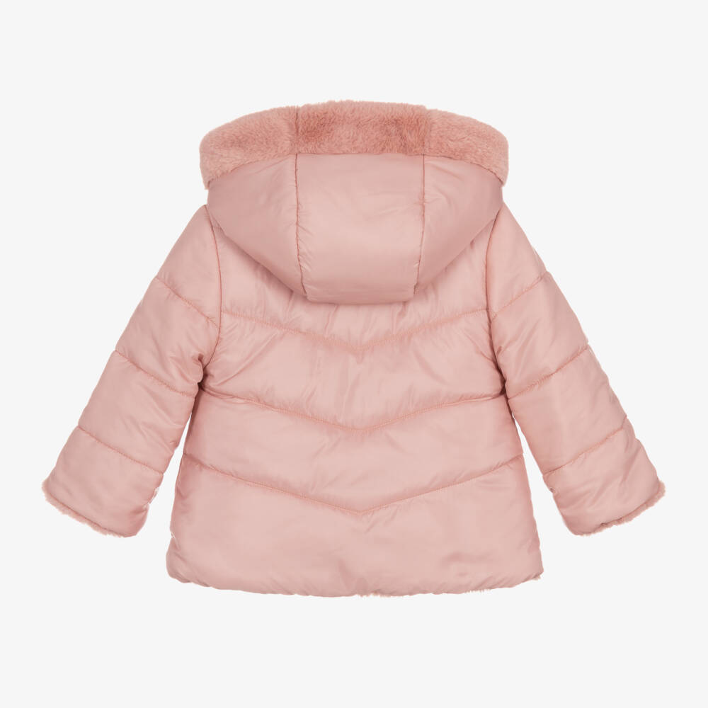Mayoral-Girls Blush Reversible Jacket | Childrensalon Outlet